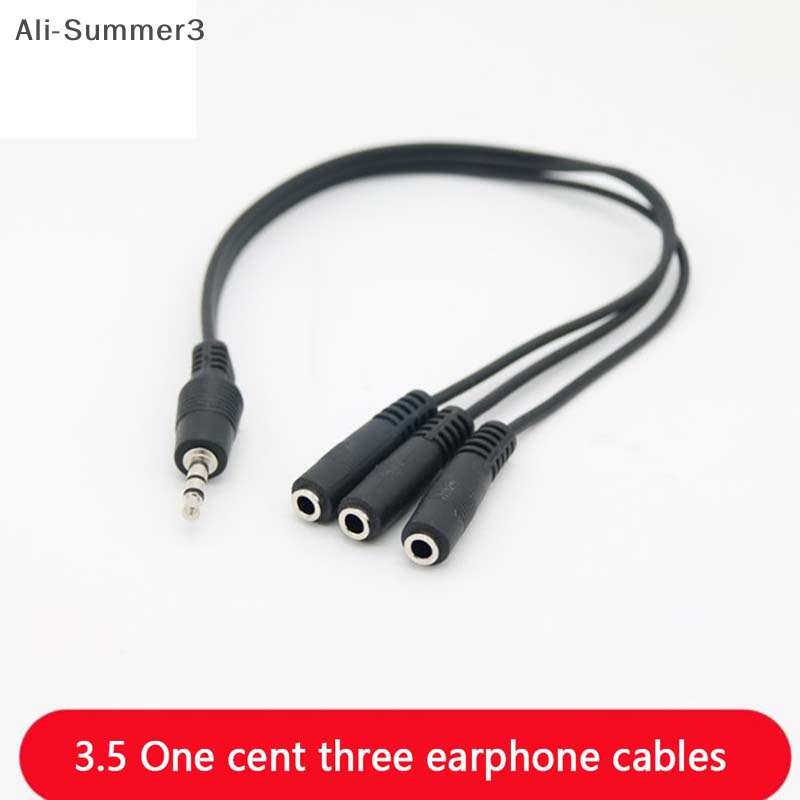 3.5mm 3 vias porta aux multi f - Earphone Splitter Jack avaliação e preço