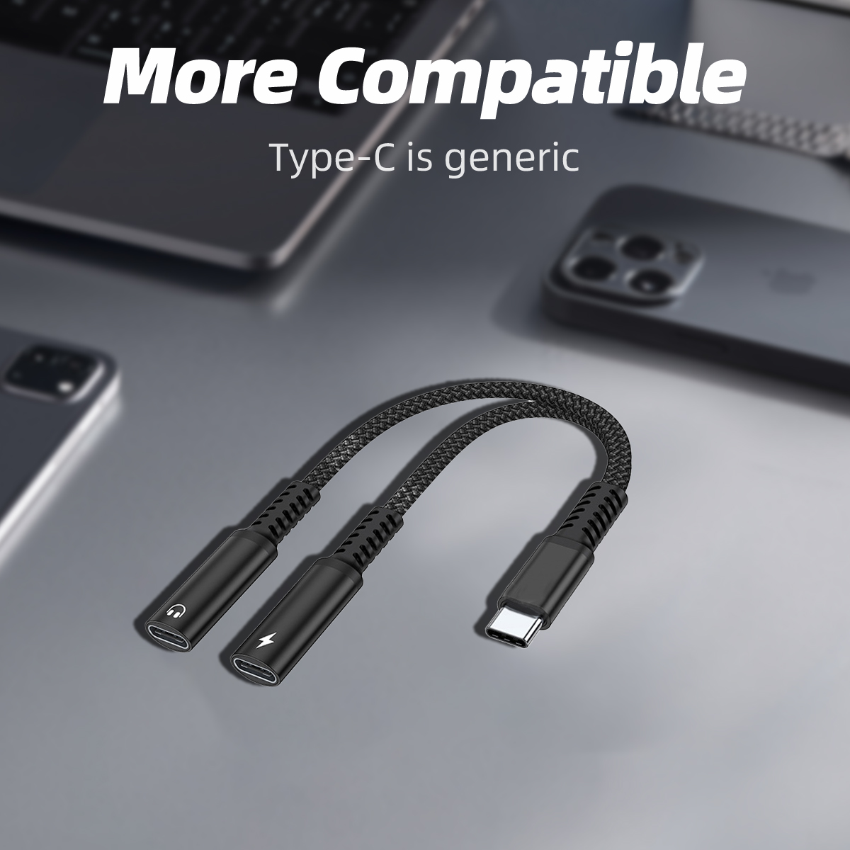 Adaptador Divisor USB C 2 em 1 - Earphone Splitter Jack avaliação e preço
