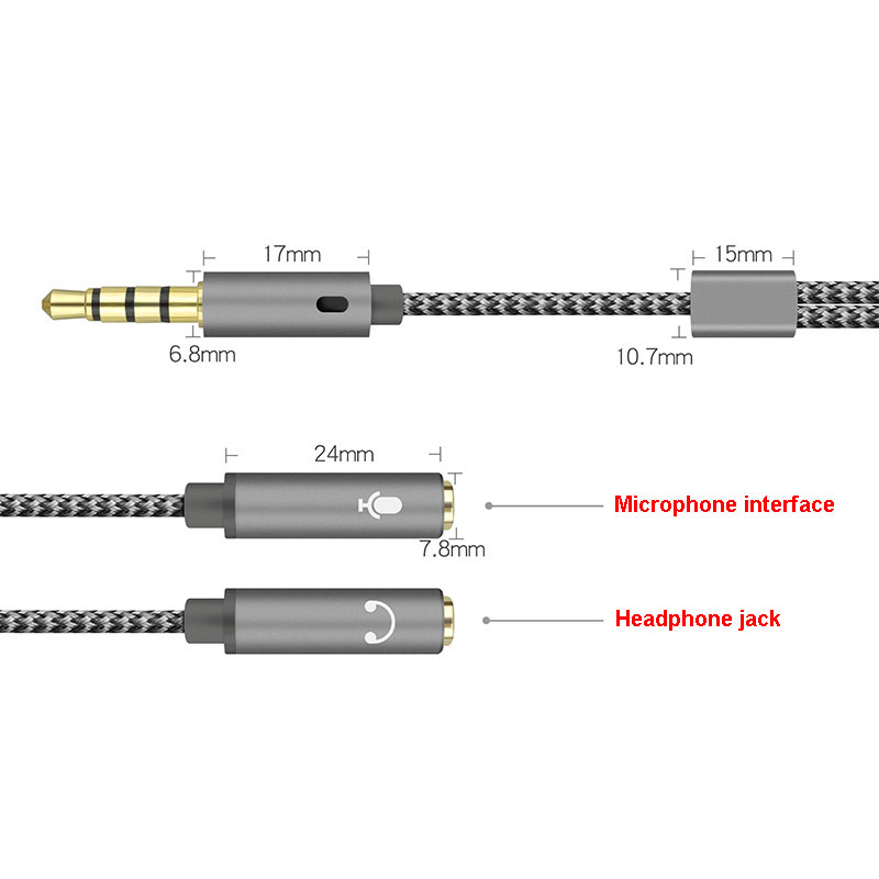 Divisor de áudio de 3,5 mm Y J - Earphone Splitter Jack avaliação e preço