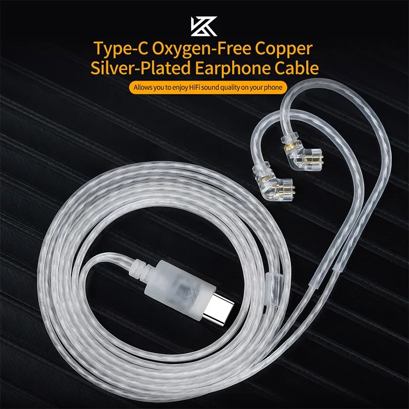 Kz fones de ouvido tipo-c 2 pi - Wired Earphone Mic avaliação e preço