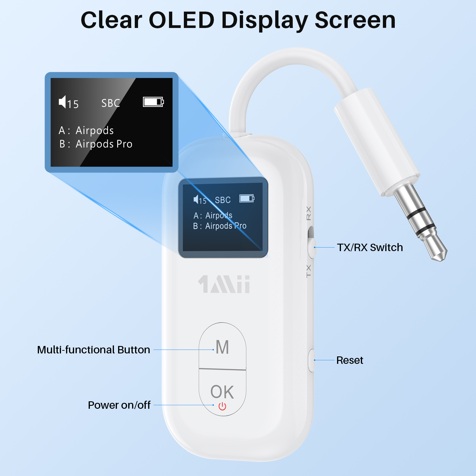 Adaptador Bluetooth 1Mii Airpl - Bluetooth Adapter Receiver avaliação e preço