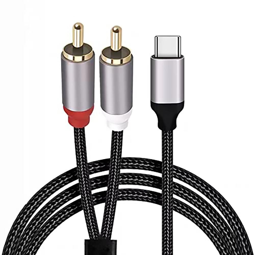 Cabo de áudio usb c para 2 rca - Earphone Splitter Jack avaliação e preço
