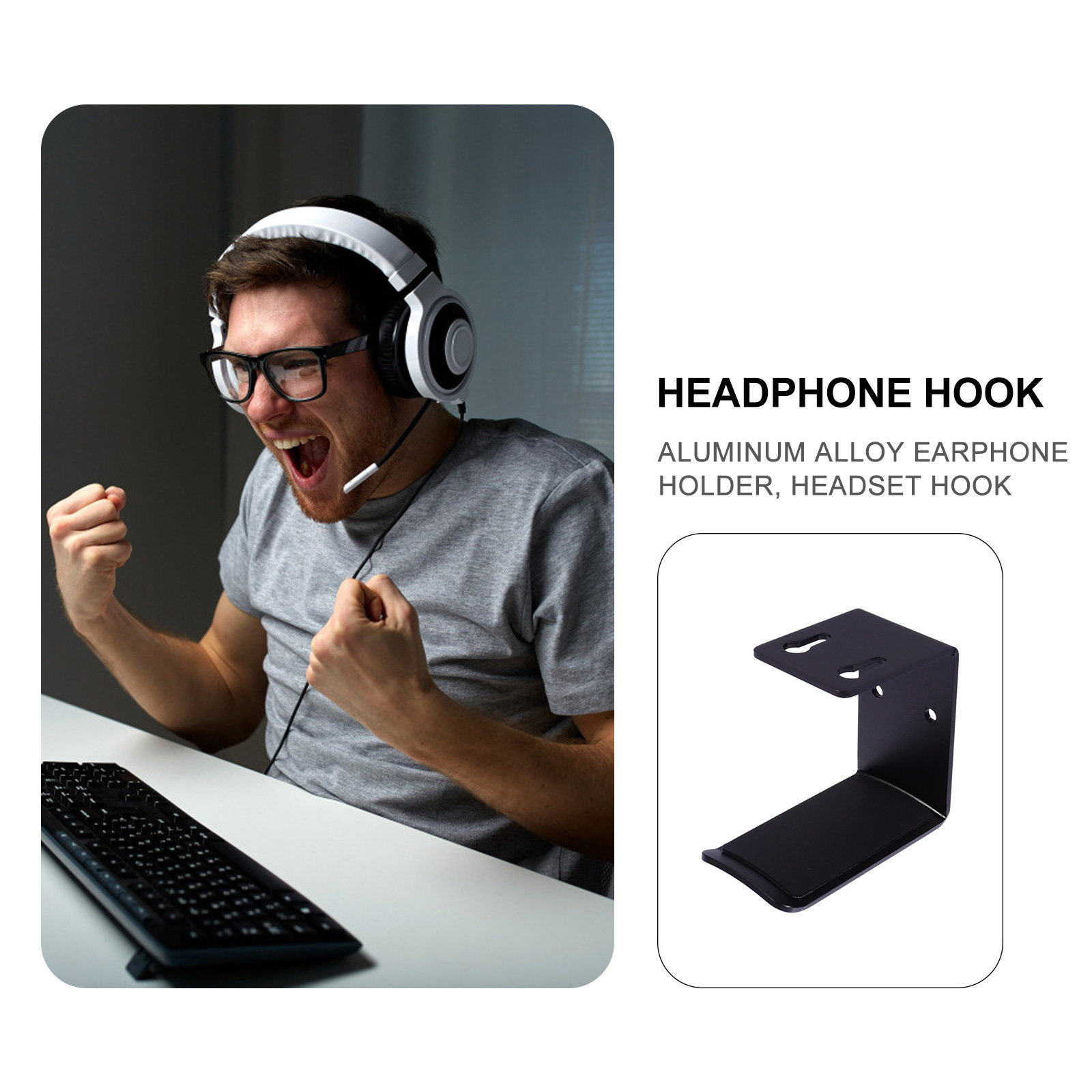 Suporte para Headset em Liga d - Headphone Stand Desk avaliação e preço